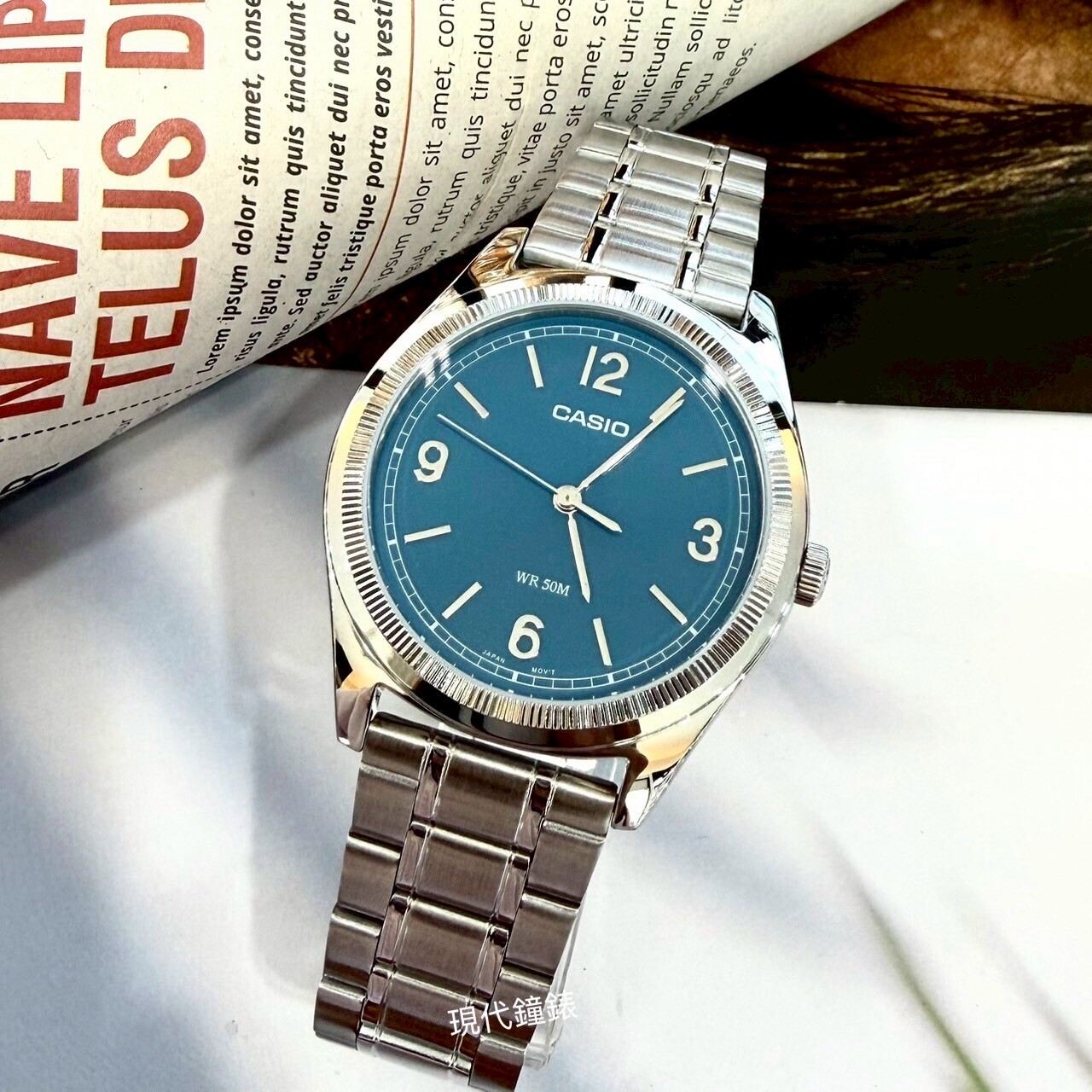 【CASIO 卡西歐】大三針石英男錶 MTP-B210D-2A1 39.5mm 現代鐘錶