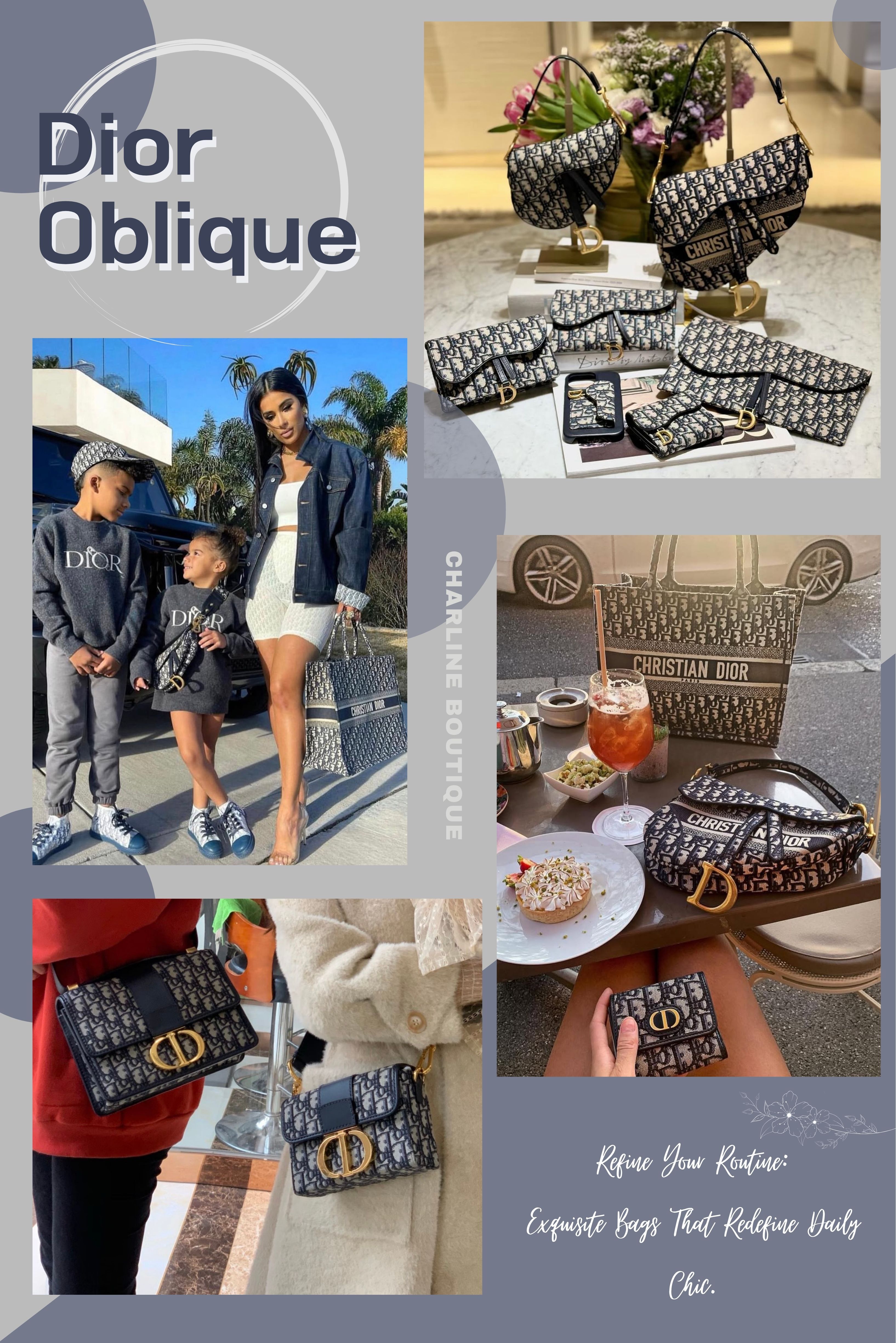 前言｜一塊布料，讓人瘋了將近 60 年  說真的，我第一次在精品店親眼看到 Dior Oblique 老花包的時候，整個人就是愣在那裡。  不是因為它有多浮誇——剛好相反，是那種「哇，這紋路也太細了吧」的震撼感。手去摸一下，立刻感受到布料上那種微微凸起的立體織紋，才明白這根本不是一般印花，而是一針一線「織出來」的緹花工藝。  Dior Oblique 老花最早於 1967 年問世，主要以藍色為基調，融入灰色、米色與深藍色線條，透過深淺交疊的緹花工藝，打造出帶有立體浮雕感的視覺效果。就是這份細膩又耗時的工藝，讓它將近 60 年來從未退流行，甚至每隔幾年就重新回來紅一次。  Dior Oblique 老花設計不只出現在包款上，也廣泛運用於短夾、服飾、球鞋、圍巾、太陽眼鏡、甚至粉餅盒。但說到最經典、也最多人詢問的包款，身為代購多年的我，腦袋裡第一個浮現的絕對是以下這 5 款：  5 款必看經典老花包總覽  Dior 30 Montaigne 蒙田包：優雅俐落、百搭實用，適合上班族與精品新手。  Dior 30 Montaigne Mini Box 小盒子包：方正復古、造型感強，適合約會、聚餐或輕巧日常使用。  Dior Book Tote 托特包：容量大、辨識度高，適合通勤、旅行與喜歡大包的人。  Dior Saddle Bag 馬鞍包：復古時髦、輪廓鮮明，適合喜歡設計感與穿搭亮點的人。  Dior Saddle WOC 鏈帶二合一包：小巧精緻、實用度高，適合作為 Dior Oblique 老花入門款。  想直接問包款庫存或價格？歡迎加入我們的 LINE，有問題直接留言就好 👉 加入 LINE 好友
