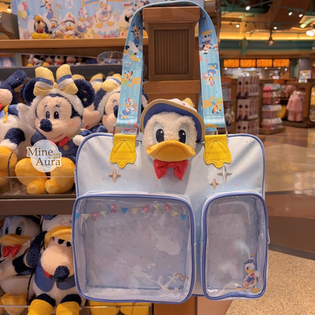 2026 唐老鴨生日系列 唐老鴨 Donald 絨毛 大頭 造型 手提包 托特包 -上海迪士尼樂園