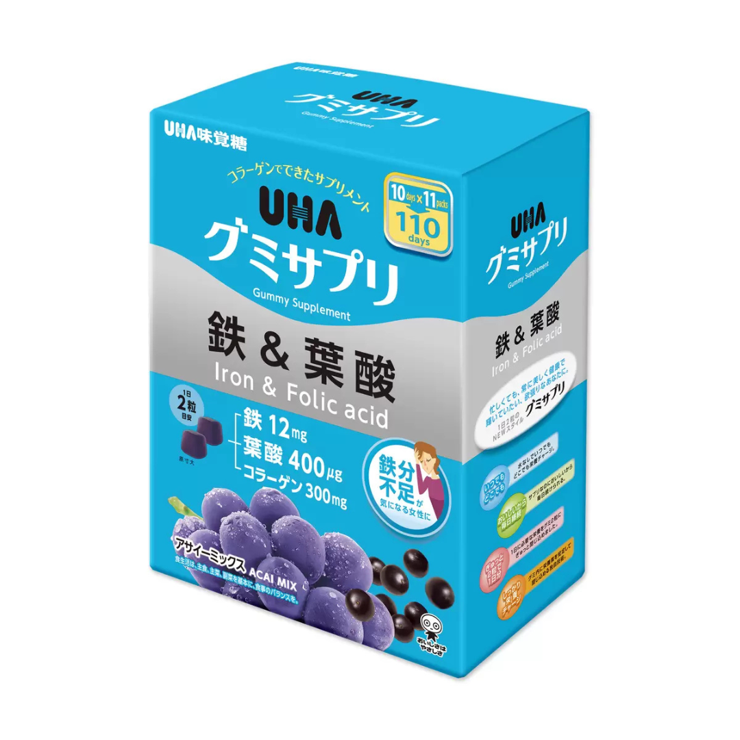 UHA gummy supplement Iron + folic acid 220pcs