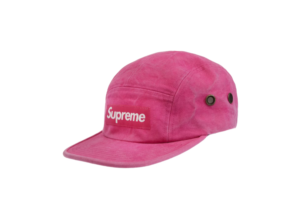 [現貨] Supreme Washed Canvas Camp Cap | Pink