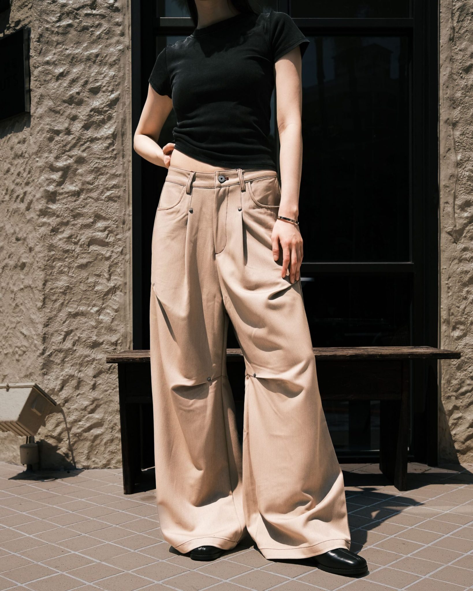 Neverland｜Rivet Suit Pants (Khaki)