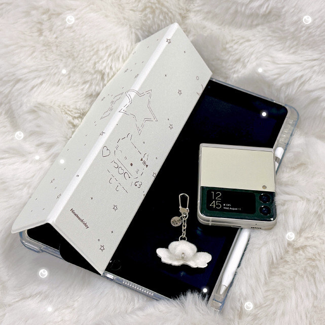 【預購】Nineteen Friday 天使貓咪 顏文字 iPad 平板保護套