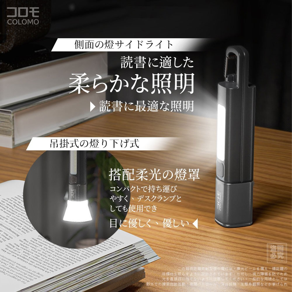 S21692 日本コロモ-多功能聚焦調節手電筒