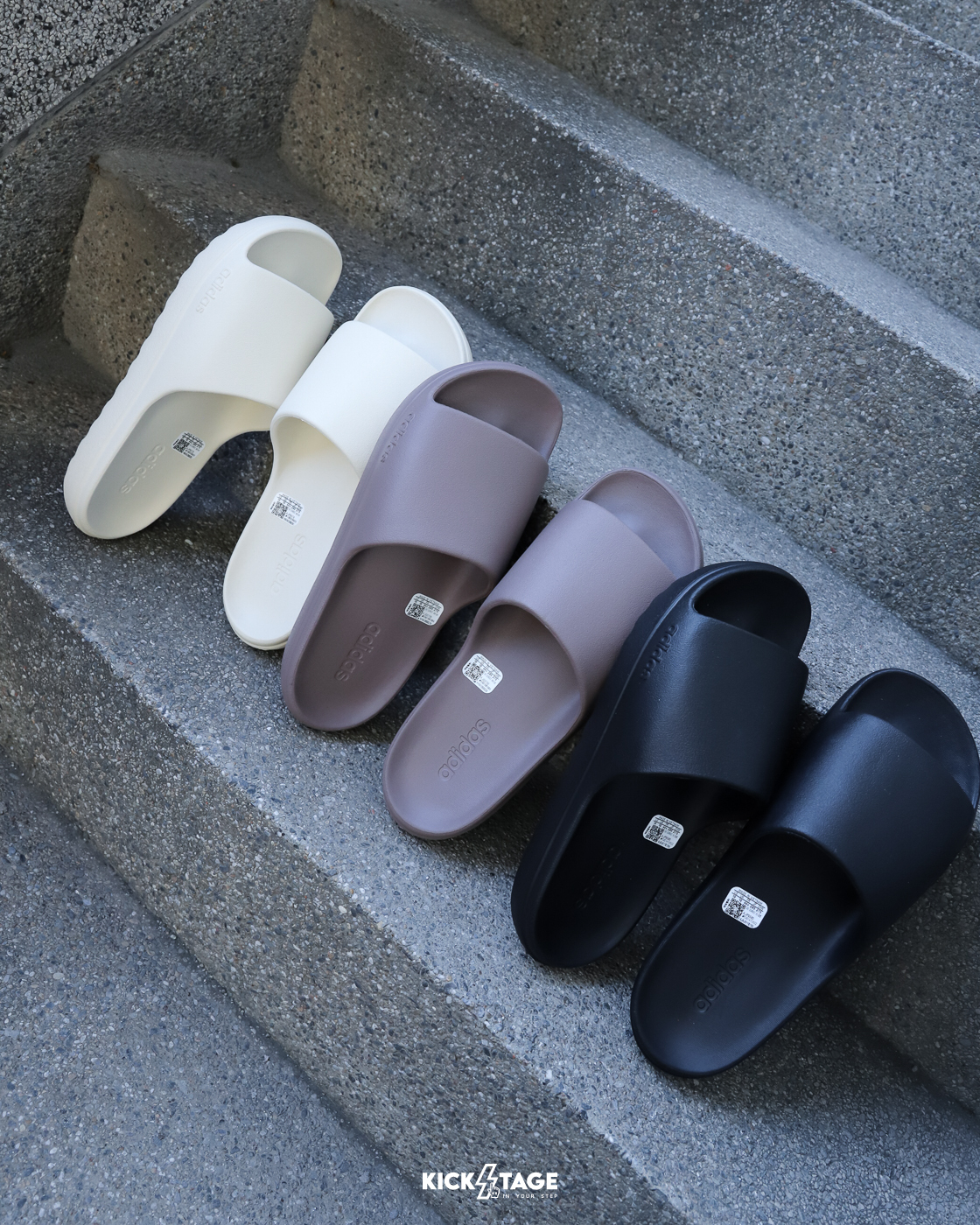 男女鞋 ADIDAS ADILETTE LUMIA YZY 米白 奶茶 黑 咖 防水 快乾 運動 拖鞋【JP9578/JP9579/JP9580/JQ0790】 YEEZY 拖鞋 平替