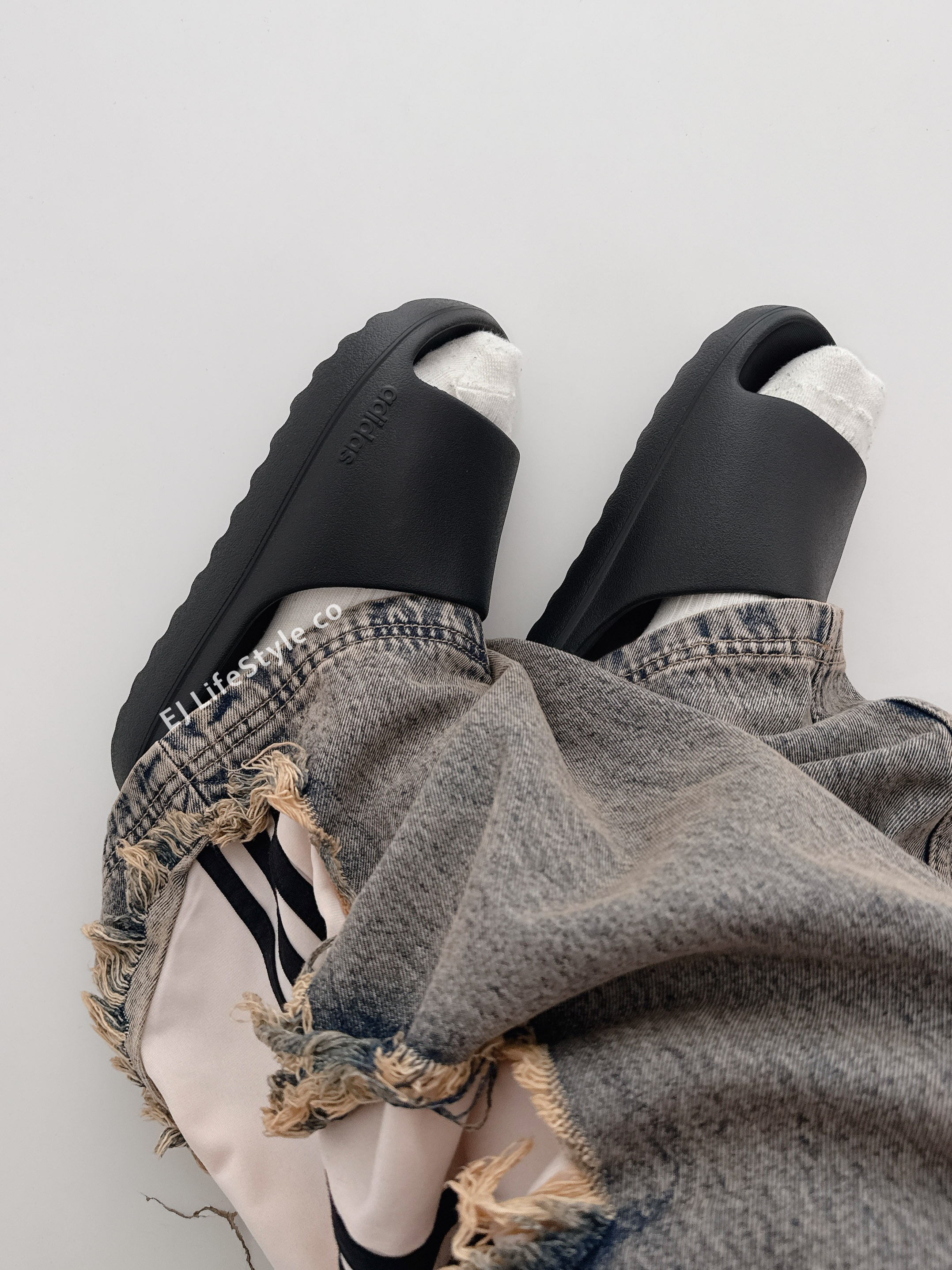 ADIDAS ADILETTE LUMIA 全黑 拖鞋 防水拖 鋸齒拖鞋 男女鞋 JP9580 / 現+調