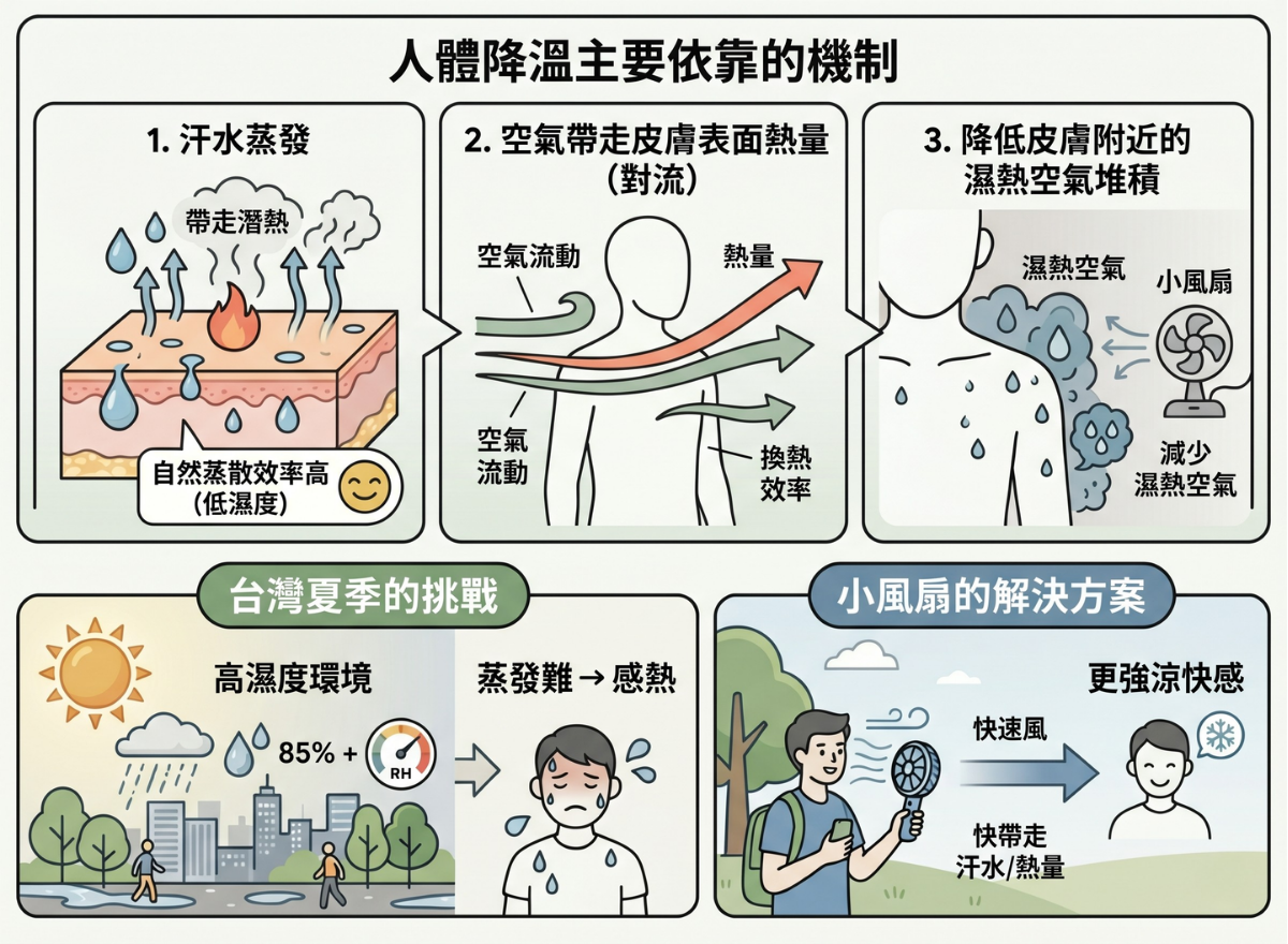 為什麼人體會感受到涼爽