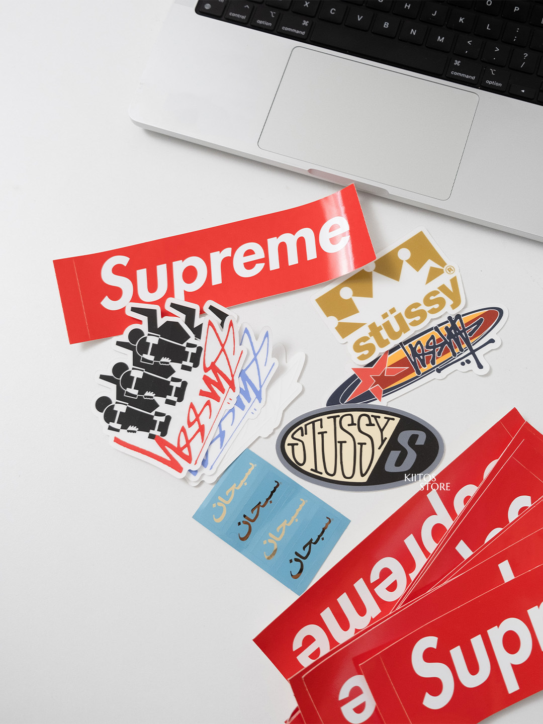 【現貨】美國 潮流品牌 Logo 經典 Supreme 街頭 防潑水貼紙 Stussy 滑板 Sticker 貼紙 多款可選