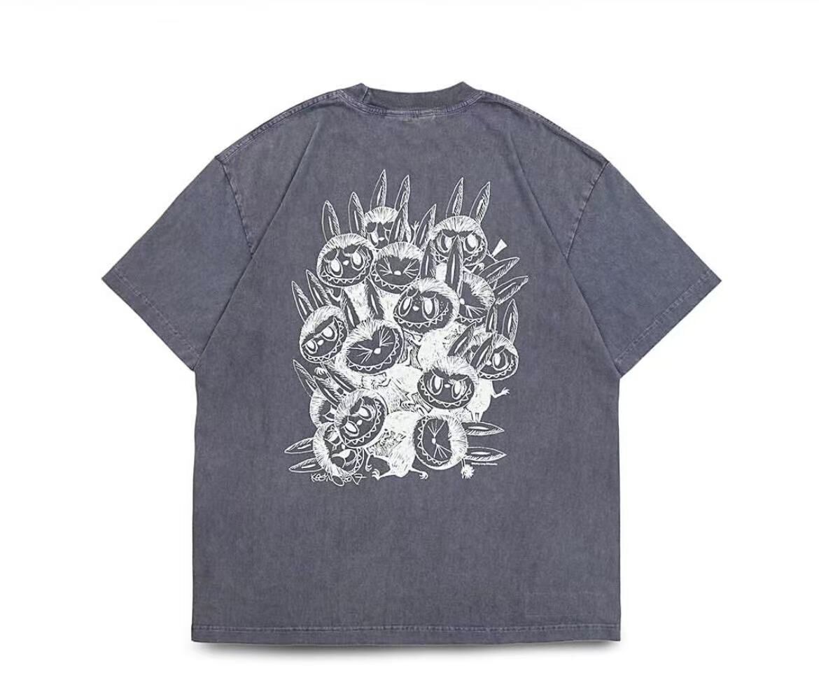 KASING LUNG × SLOOWDAY / WASHED PRINT T-SHIRT BLUE S0012004