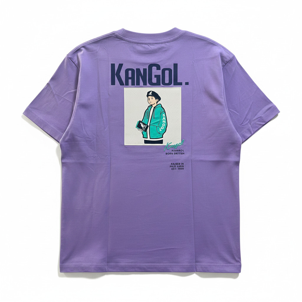 KANGOL 短袖 紫色 人物 文字 短T 中性 6525102991