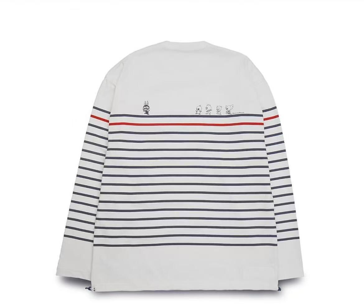 KASING LUNG × SLOOWDAY / BORDER L/S T-SHIRT WHITE S0016001