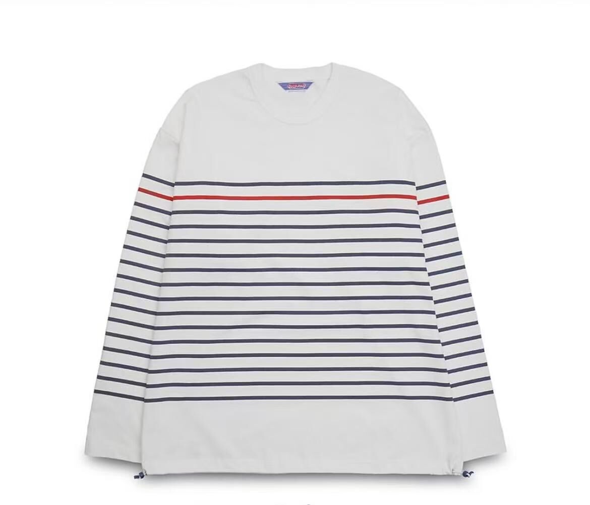 KASING LUNG × SLOOWDAY / BORDER L/S T-SHIRT WHITE S0016001
