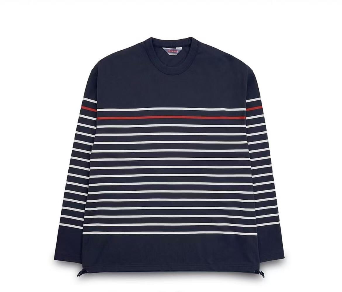 KASING LUNG × SLOOWDAY / BORDER L/S T-SHIRT BLUE S0016004