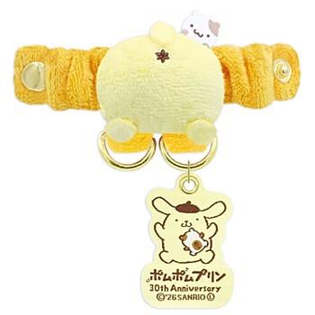 日本 Sanrio Pom Pom Purin 布甸狗 30周年慶祝派對 - 雙掛扣公仔匙扣