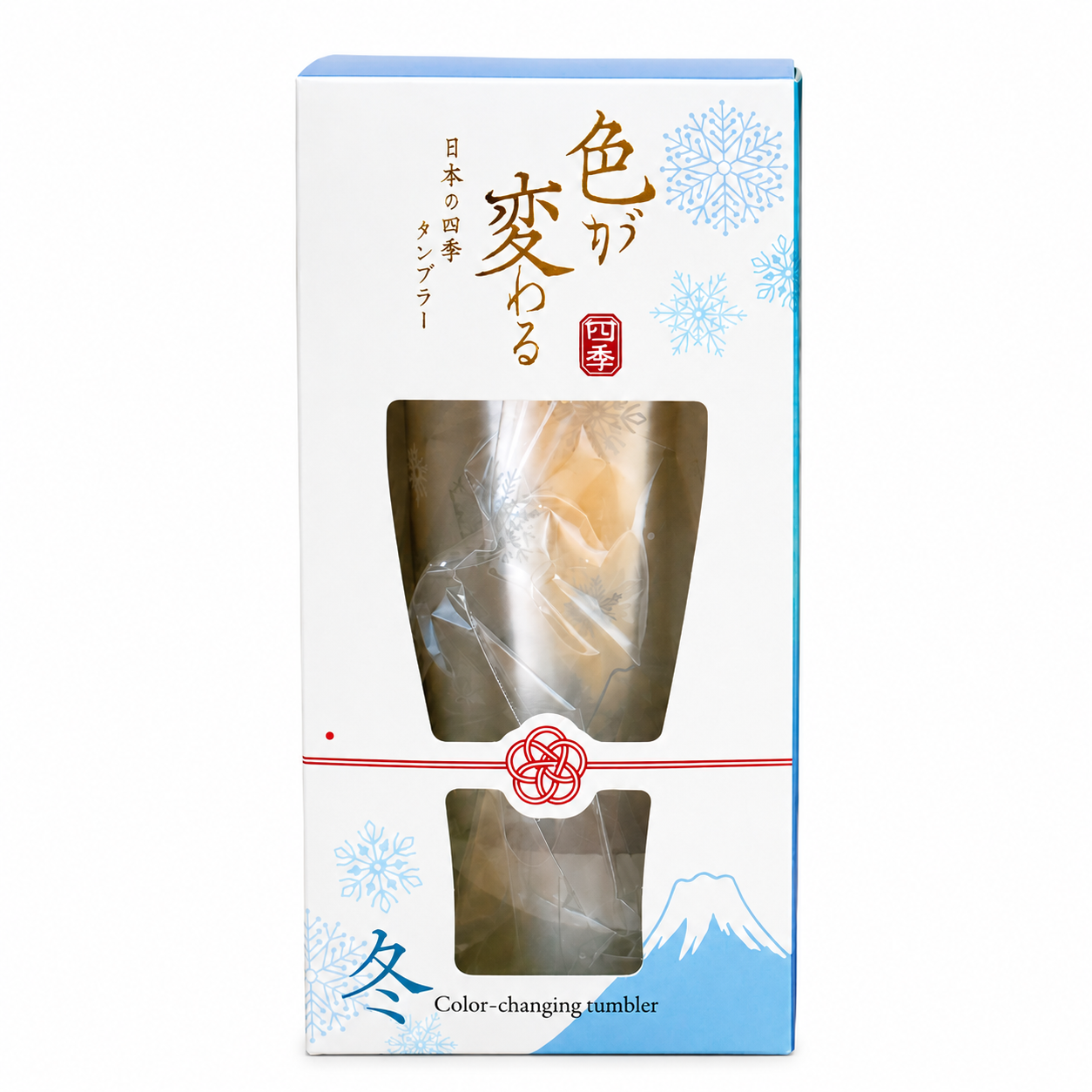 純銀天賞堂 盃 約80g 唐吉訶德DONKI富士山冷感變色杯－冬天雪景款| 辣個日本