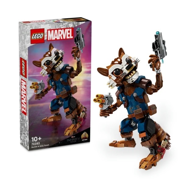 【玩具研究中心】LEGO 樂高 MARVEL 超級英雄 火箭浣熊和格魯特寶寶 76282