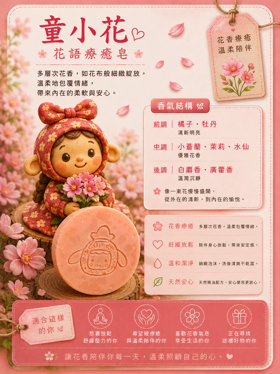 『童話黏土』文創商品-聞得到的療癒 客家三寶精油手工冷製皂