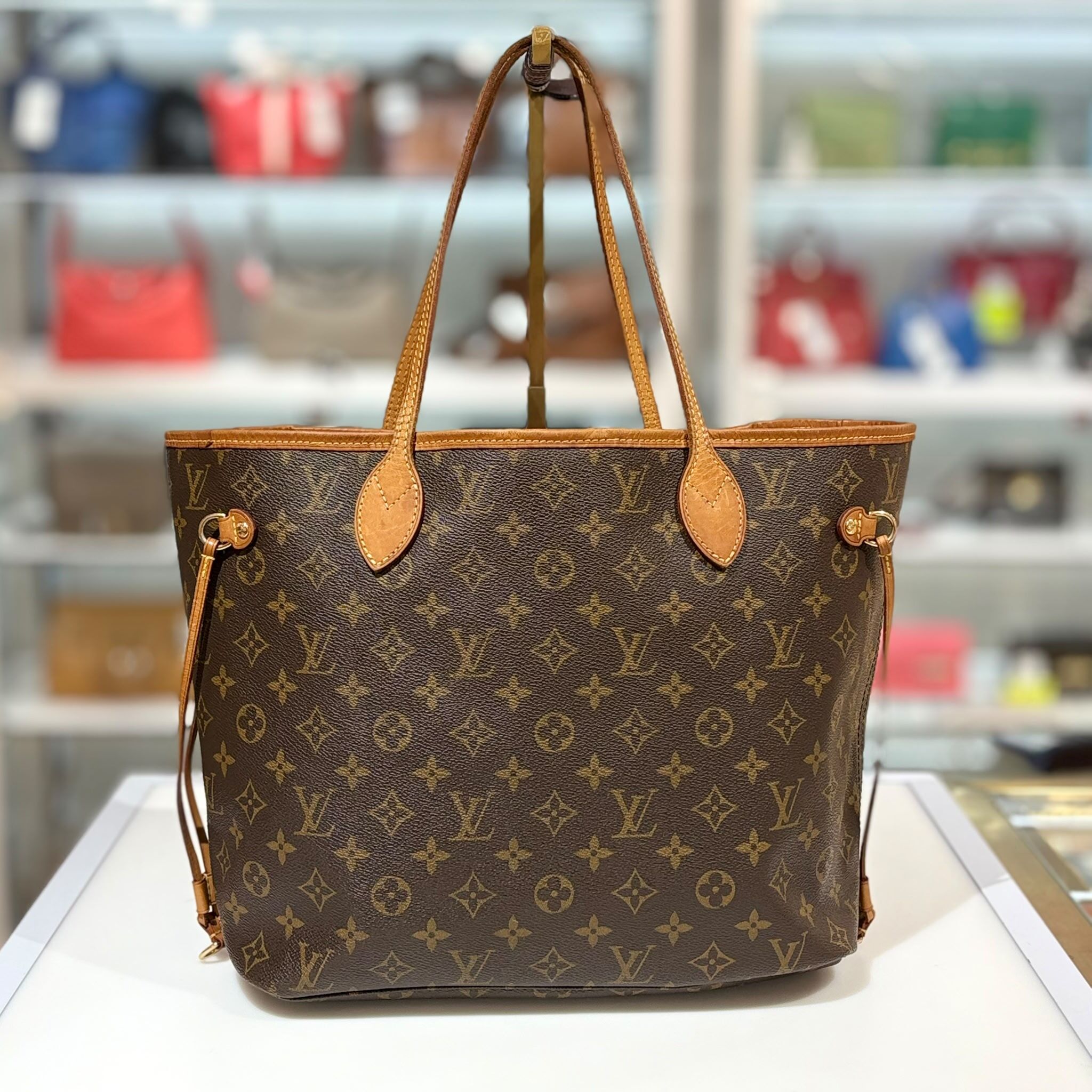 90%NEW二手LV單肩袋 NEVERFULL PM 中碼 啡色MONOGRAM #香榭站正品