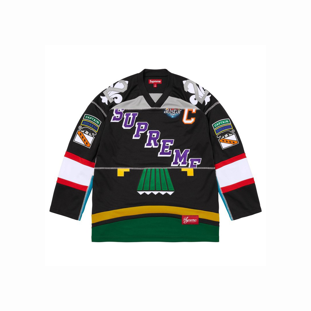SUPREME PANELED HOCKEY JERSEY SS26 拼接 94 冰球衣
