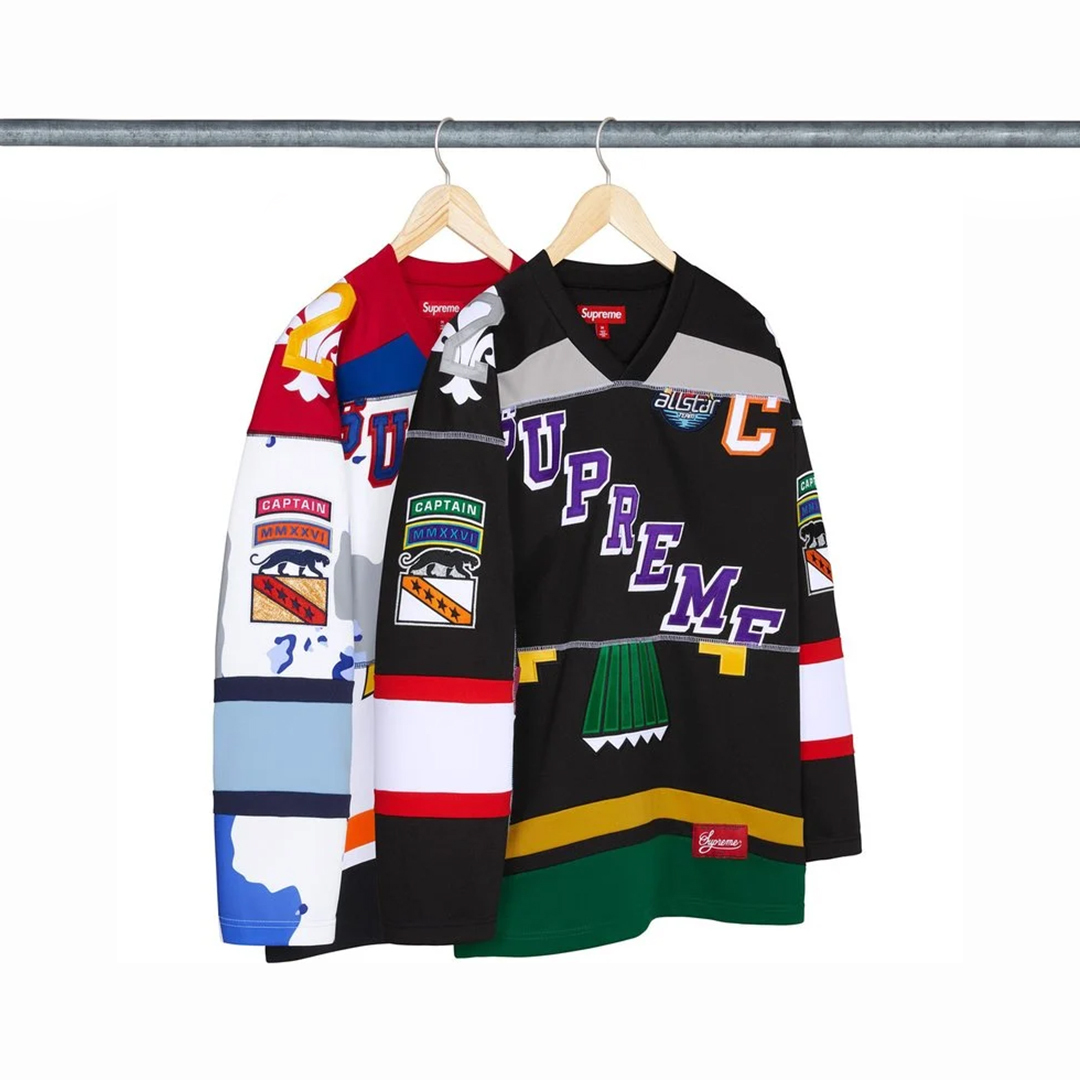 SUPREME PANELED HOCKEY JERSEY SS26 拼接 94 冰球衣