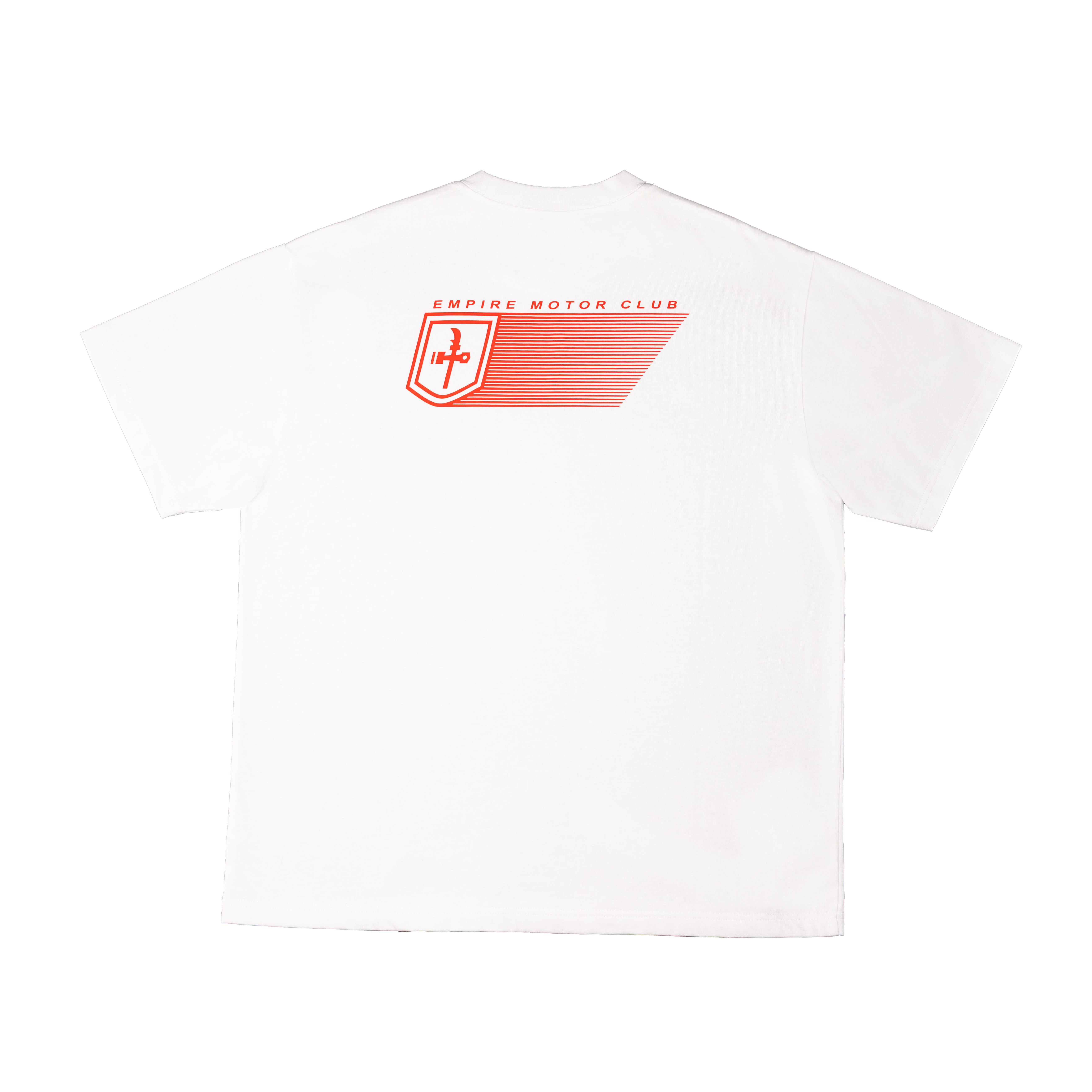 EMC 賽車條紋 TEE 白