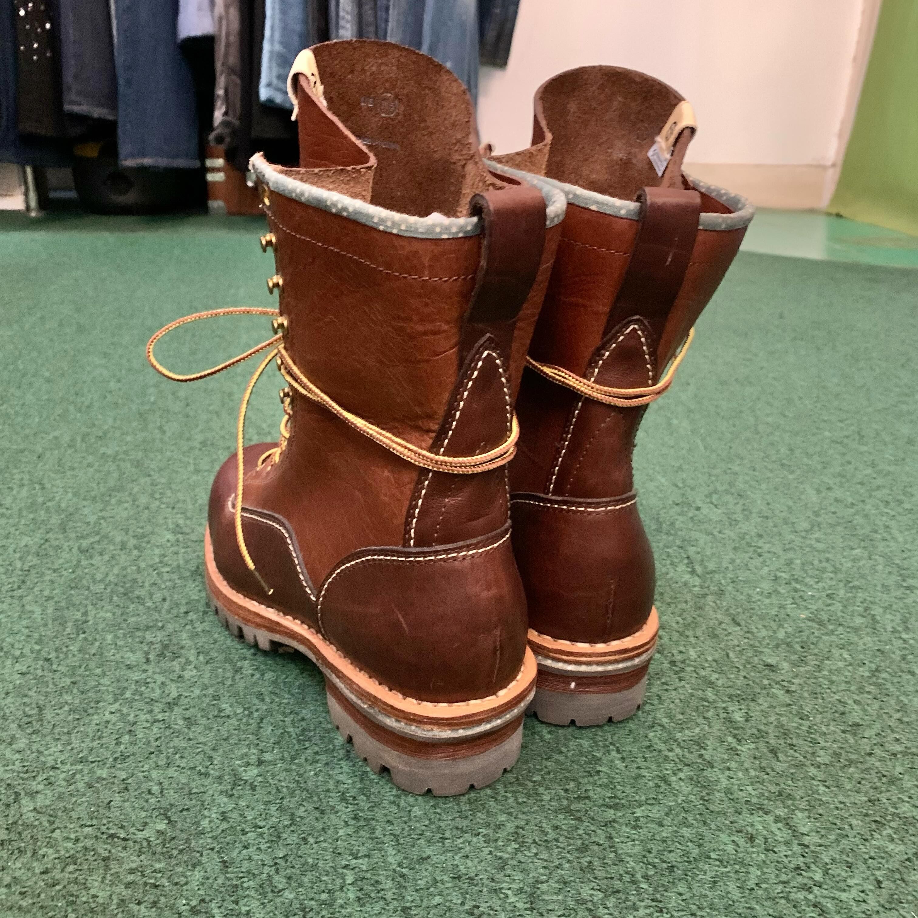 LAST SALE: VISVIM POUNDMAKER BOOTS HI-FOLK - BROWN SIZE 9.5