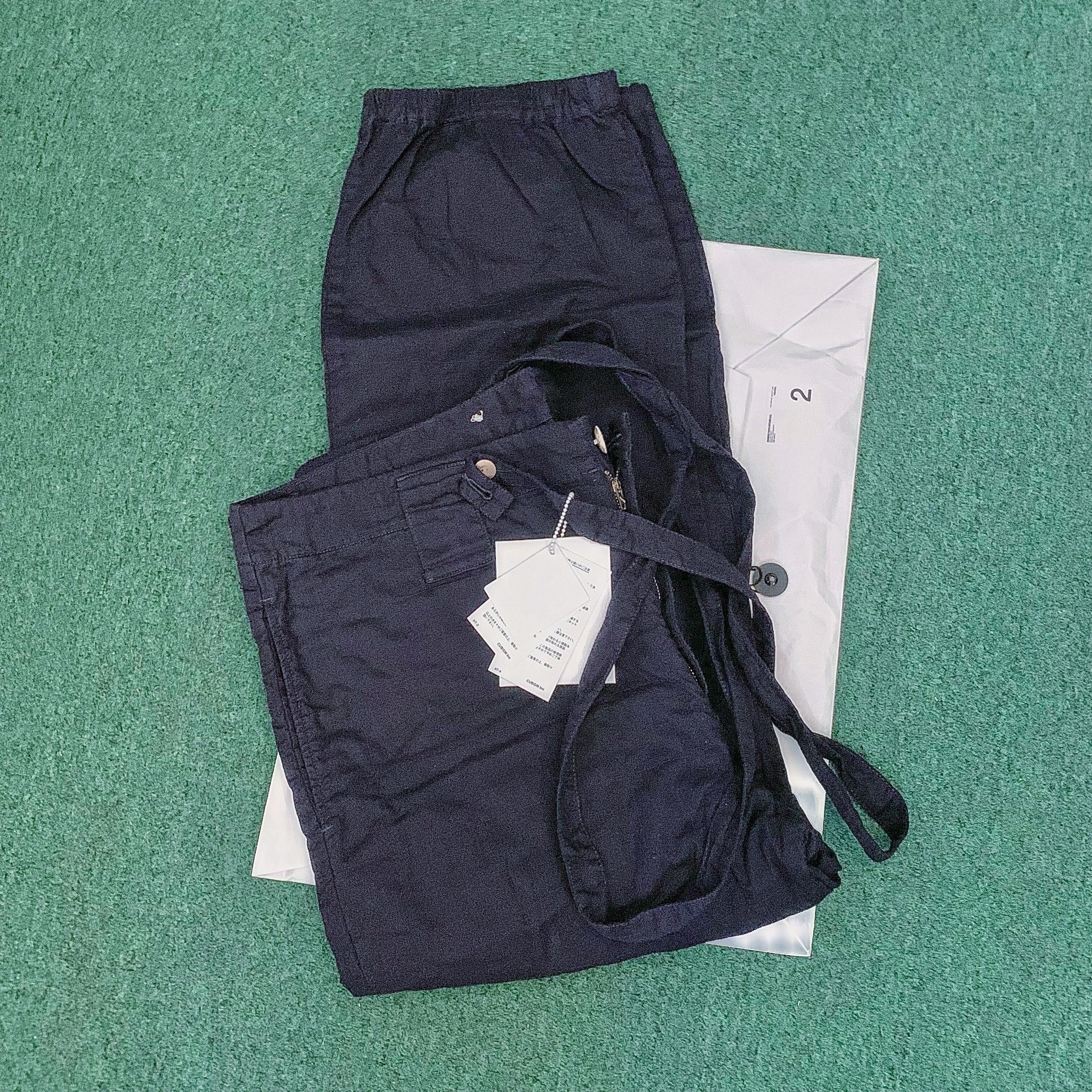 LAST PCS: VISVIM MANNOCK PANTS CHECK STITCHES (C/L) - NAVY SIZE 2