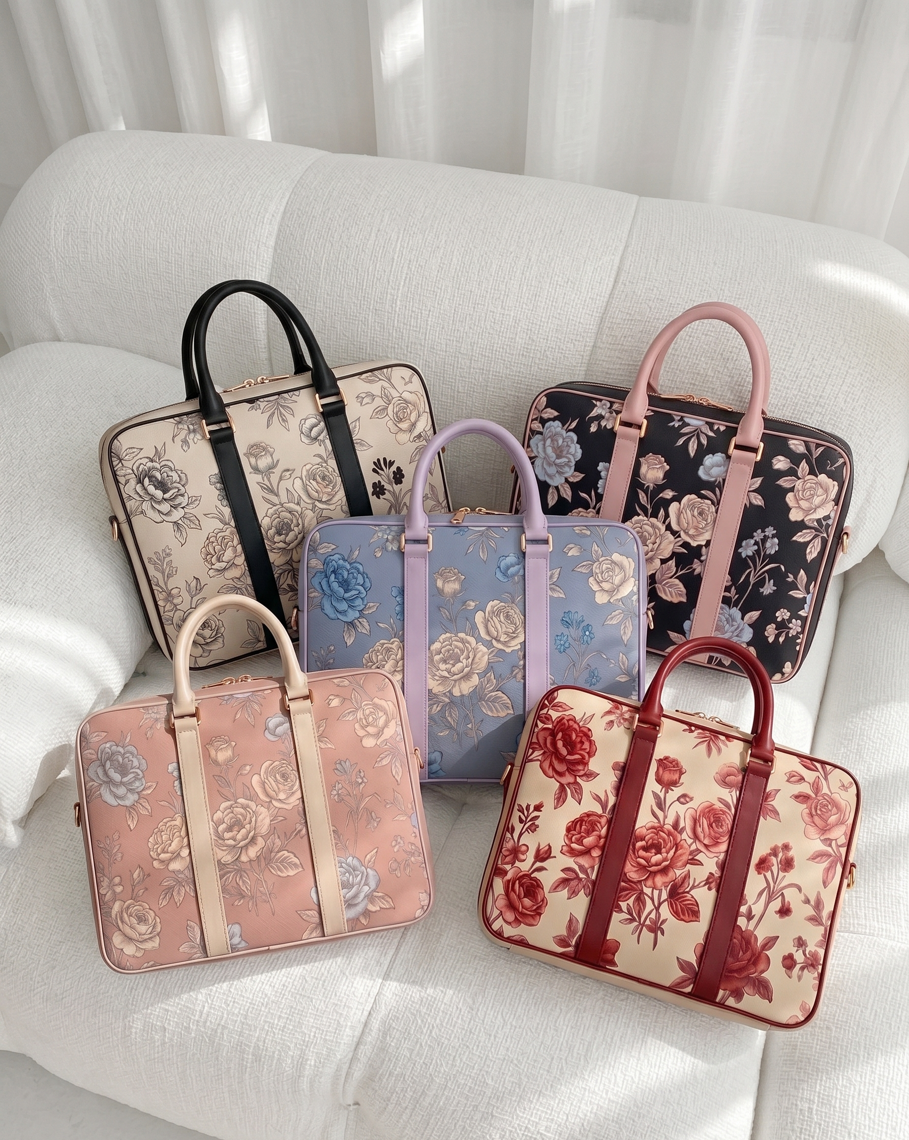 Rosé Garden Briefcase