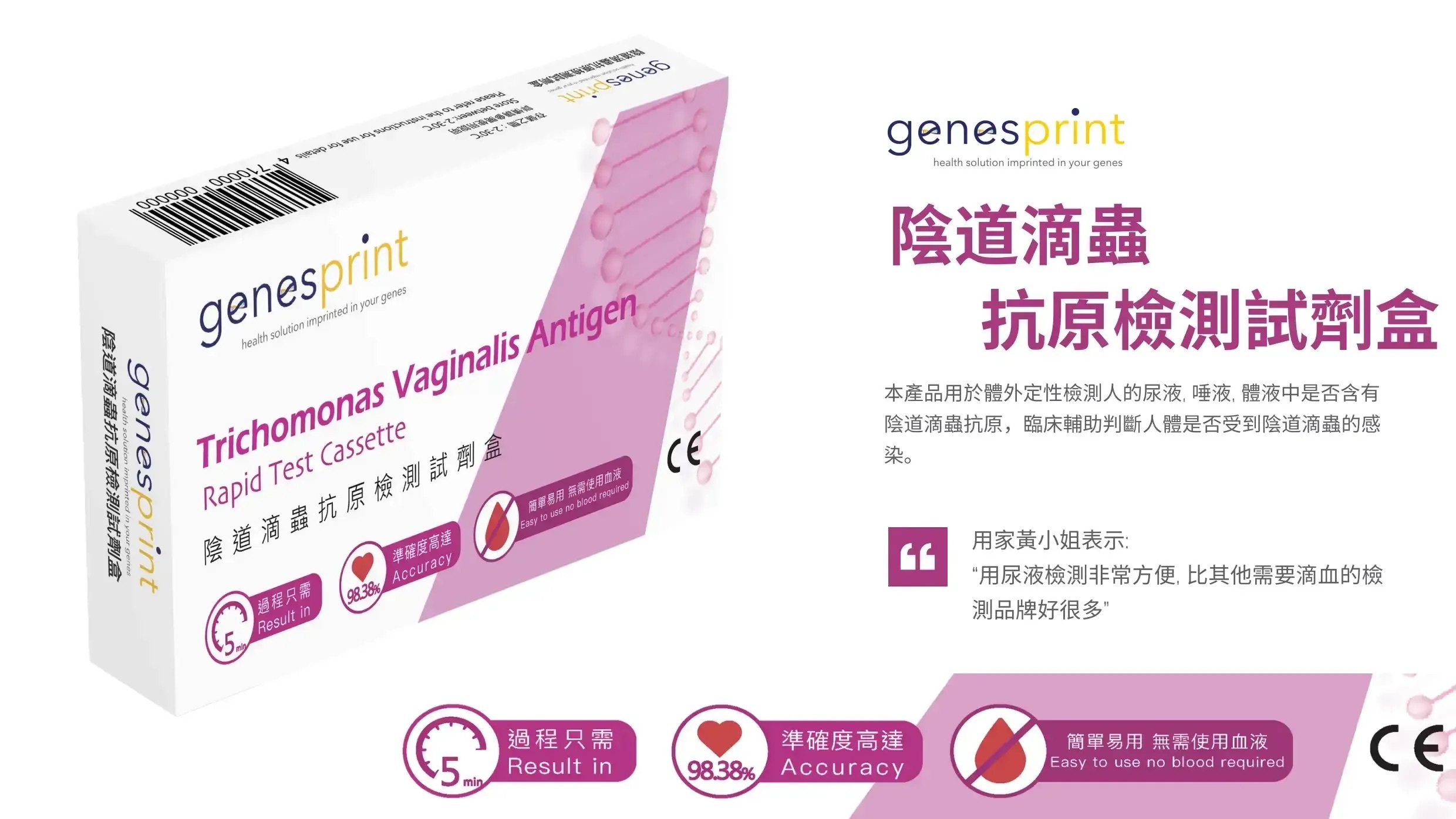 GenesPrint 陰道滴蟲抗原檢測試劑盒