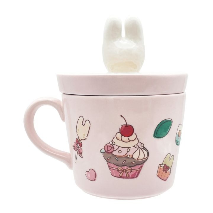 日本 Sanrio Marron Cream 媽媽兔 陶藝有耳杯連蓋