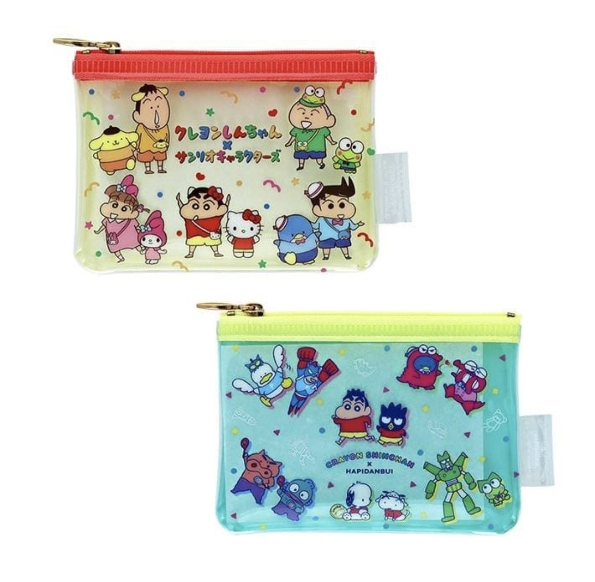 JP 蠟筆小新 x Sanrio 透明迷你拉鏈袋 7541 7589 TK260602