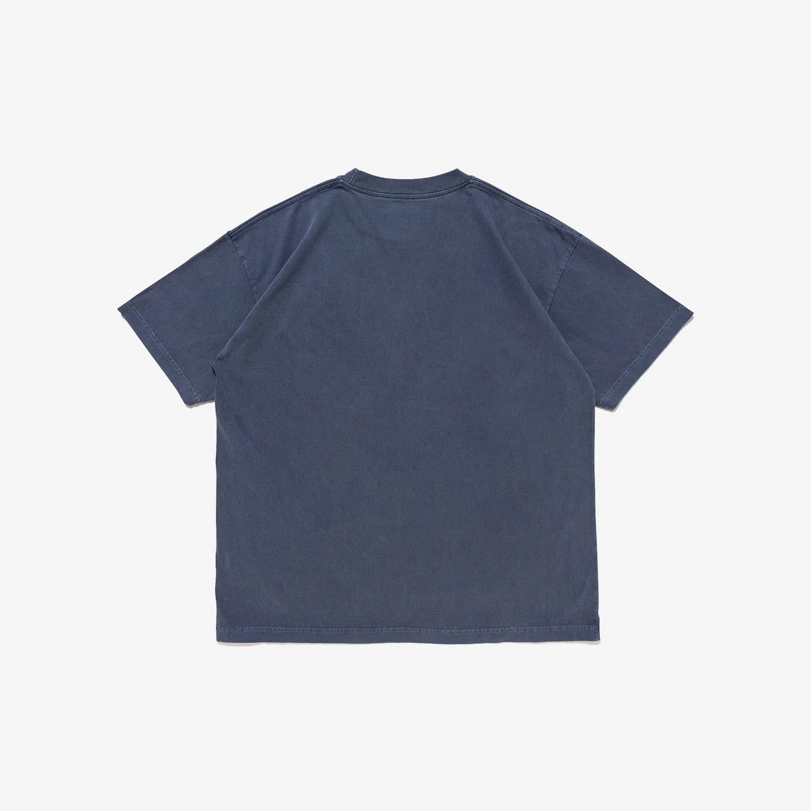 -(B3d04)-DESCENDANT CACHALOT ORGANIC COTTON SS PIGMENT DYED TEE DCDT 水洗 刺繡小鯨魚短T 深藍-261ATDS-CSM19