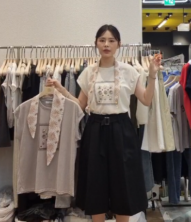 TM6311 太陽印花小貝殼Tee