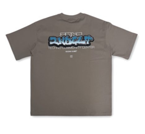 2nd Closet “TECHNO COMMUNITY CENTER” T-shirt - BEIGE | D2-TE21