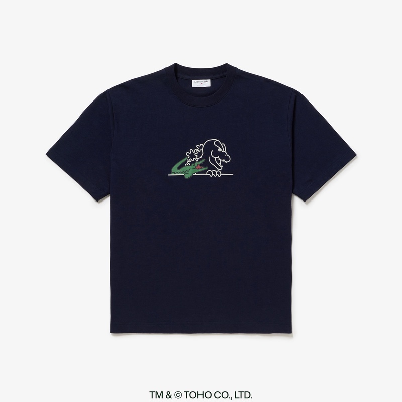 2026SS 日版 Lacoste x Godzilla 聯名 哥吉拉 鱷魚 短T 現貨 TH01GZJ-99