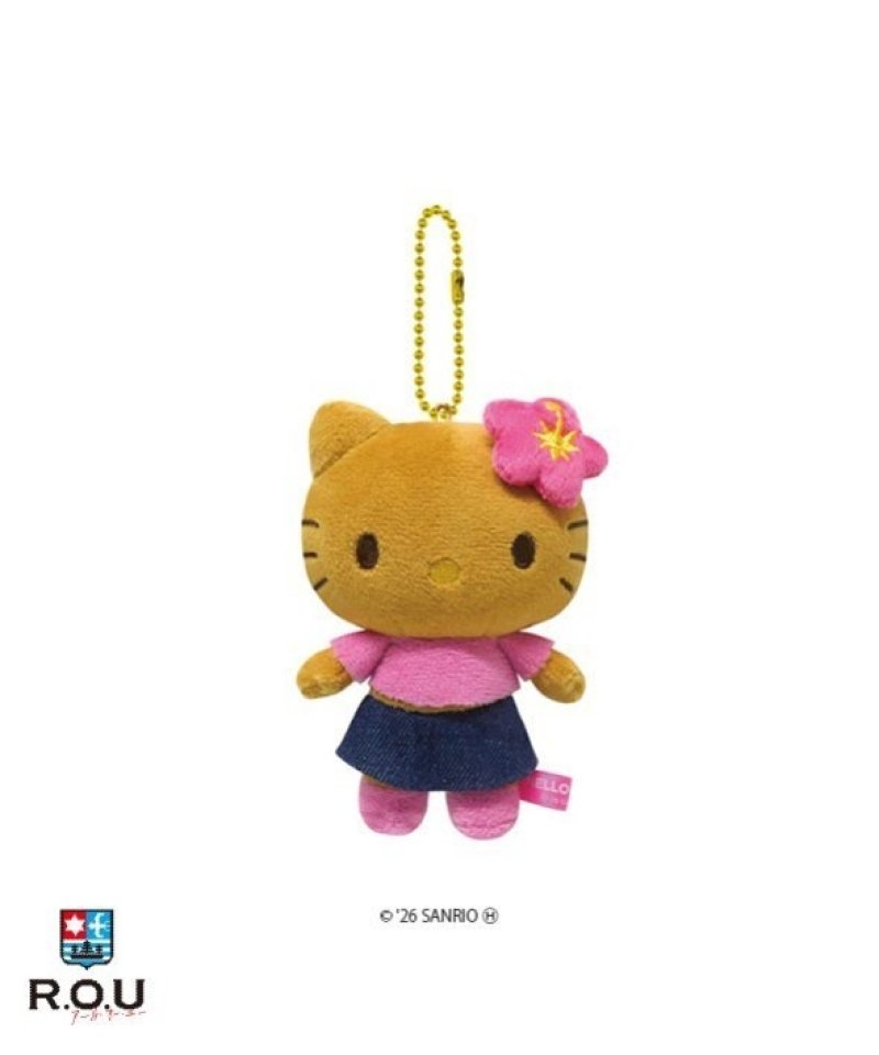 日本 Sanrio 牛仔服飾日燒造型 公仔匙扣