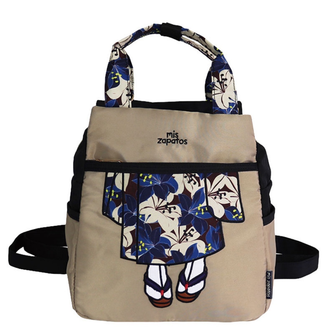 HKBG0603-007 (RB7455)Nylon Kimono Backpack BE (A7)