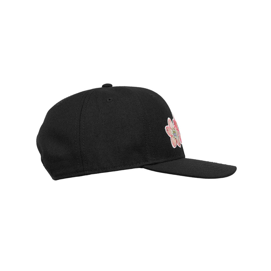 -(B06)-TAKASHI MURAKAMI TRINITYSAKURA WAPPEN CAP 村上隆 櫻花 棒球帽 黑色-TM-ZZ006058