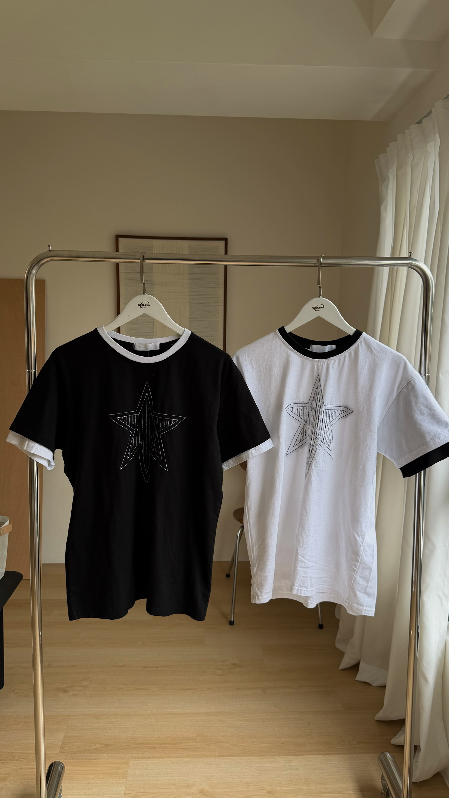 Noise Star芒星拼布T shirt