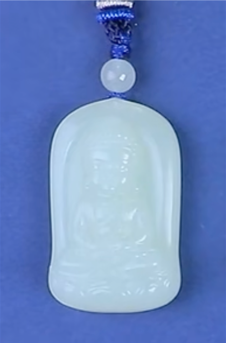 AS065 和田玉吊墜（阿彌陀佛）22.5*36