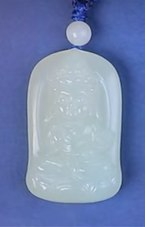 AS063 和田玉吊墜（普賢菩薩）22.5*36