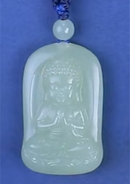 AS061 和田玉吊墜（大日如來）22.5*36
