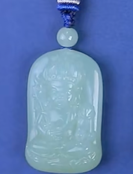 AS060 和田玉吊墜（不動尊菩薩）22.5*36