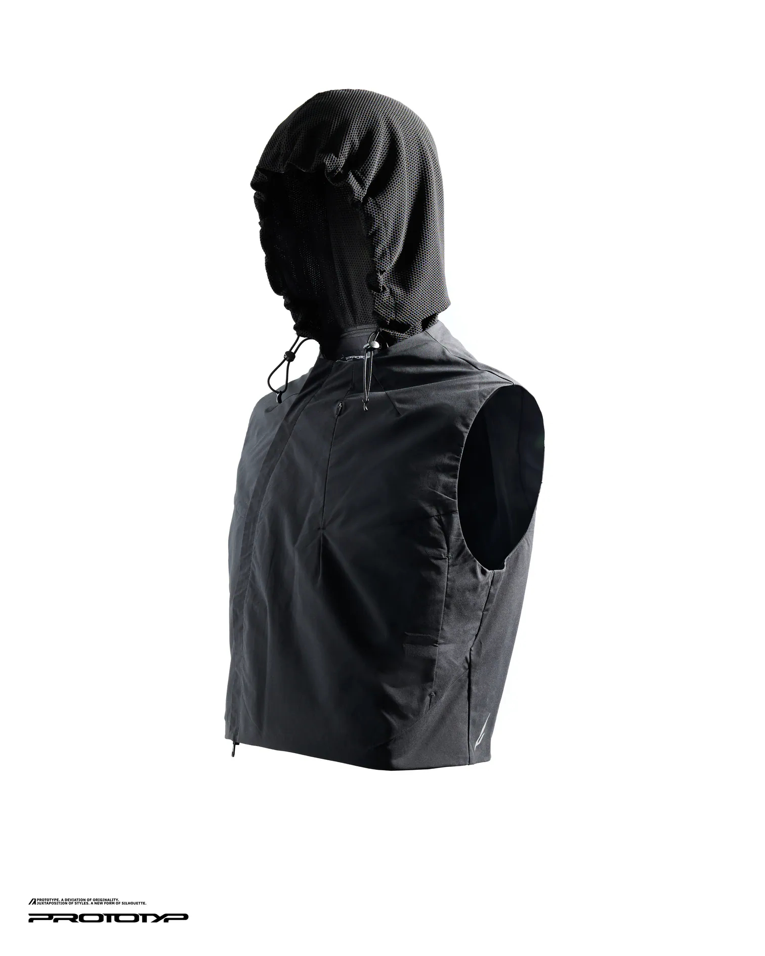 PROTOTYP｜PTP-26S-VST-001 - SONIC VX Module Cropped Vest (Black)
