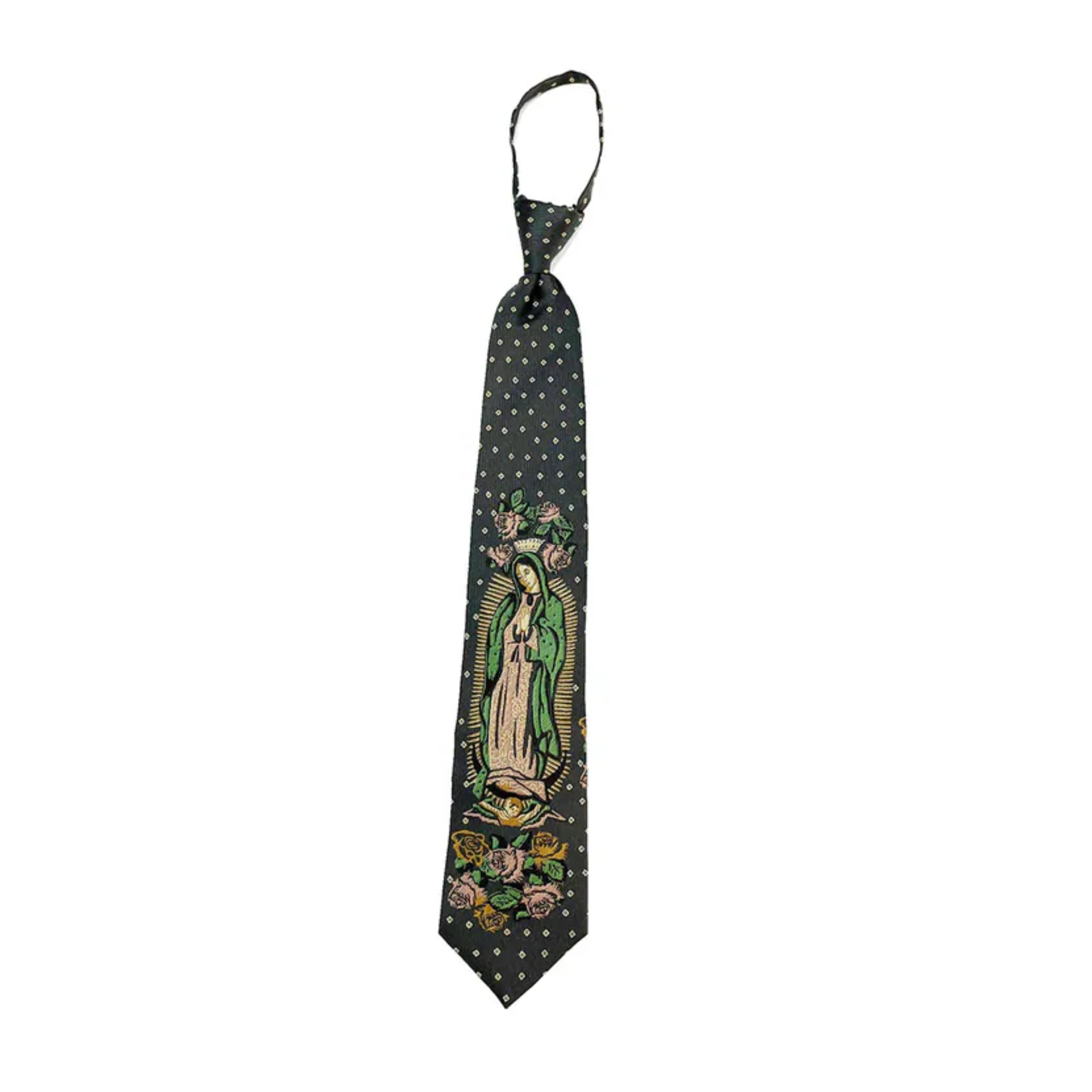 2026SS KAPITAL Silk twill Maria zip tie 天絲 聖母 瑪麗亞 拉鍊 領帶 現貨 K2604XG528