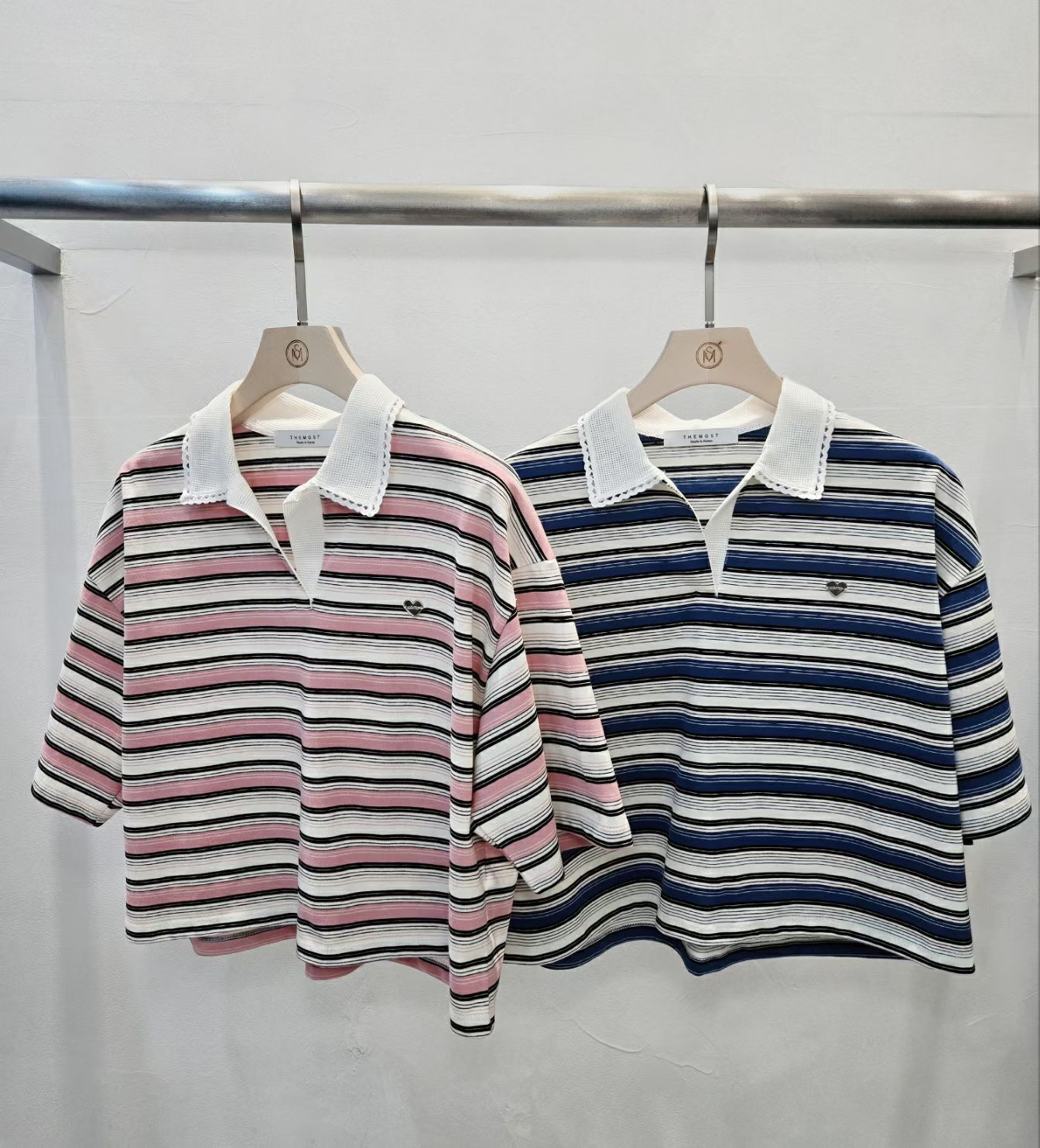 TM6328 條紋Polo短上衣