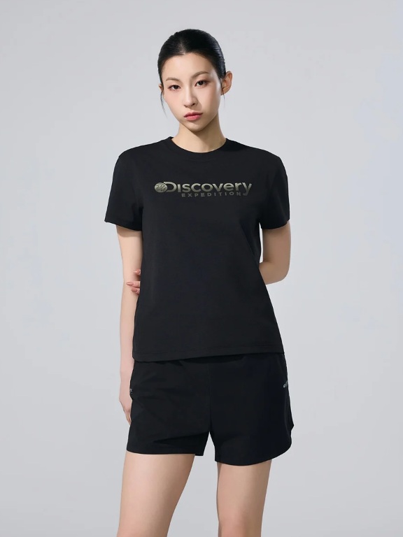 【直播】DISCOVERY LX060303 女裝 Moraine Big Logo 短袖上衣（DWRS62063）