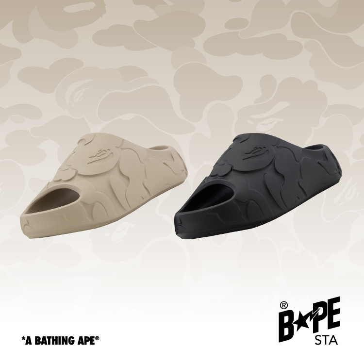 （預購）日本代購 BAPE Slide Camo 猿人拖鞋 厚底增高