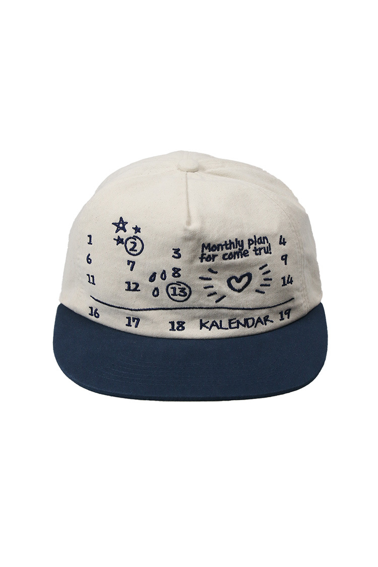 KALENDAR - Monthly Plan 5panel Cap [Oatmeal/Navy]