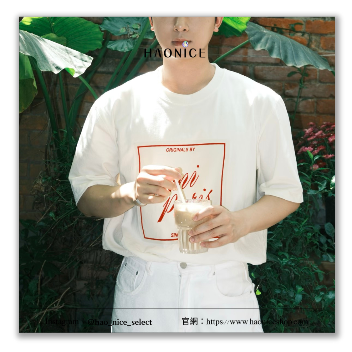 【HAO NICE】100%正品 AMI 🇫🇷復古紅字母 植絨 奶白色 夏日慵懶感 短袖 短T